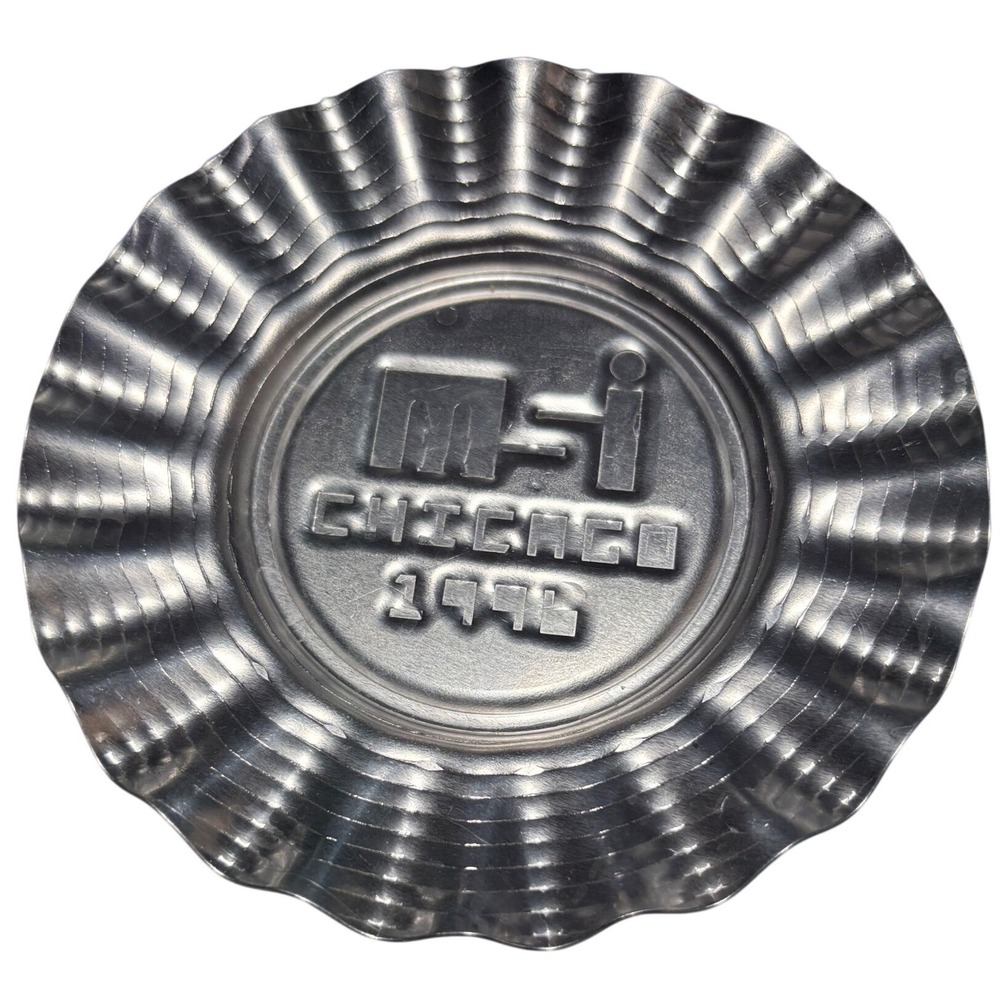 VTG Museum of Science and Industry Chicago Aluminum Ashtray And Trinket Dish - Picture 12 of 14